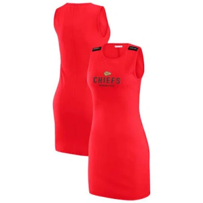Wear By Erin Andrews X Gracie Hunt Red Kansas City Chiefs Ribbed Tank Dress