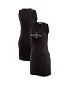 Wear By Erin Andrews X Gracie Hunt Women's Black Las Vegas Raiders Ribbed Tank Dress In Black
