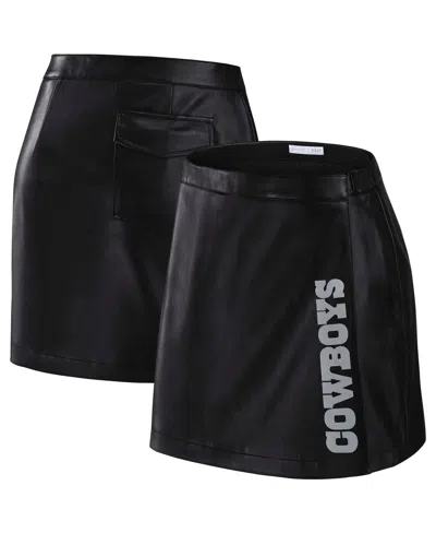 Wear By Erin Andrews X Gracie Women's Hunt Black Dallas Cowboys Wrap Skirt