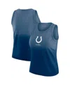 Wear By Erin Andrews X Gracie Women's Hunt Heather Navy Indianapolis Colts Ombre Tank Top In Blue