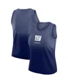 Wear By Erin Andrews X Gracie Women's Navy New York Giants Ombre Tank Top In Blue
