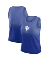 Wear By Erin Andrews X Gracie Women's Royal Los Angeles Rams Ombre Tank Top In Blue