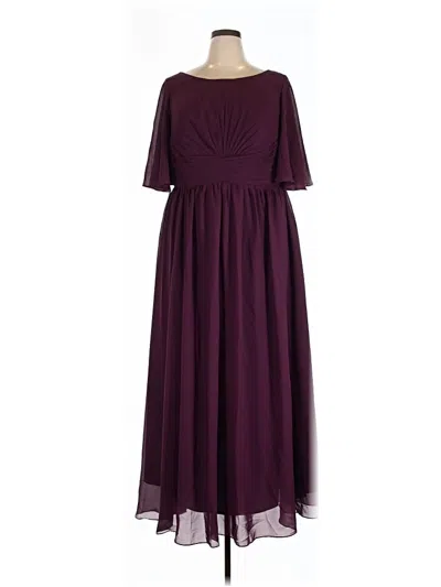 Pre-owned Wear Your Love Casual Dress In Burgundy