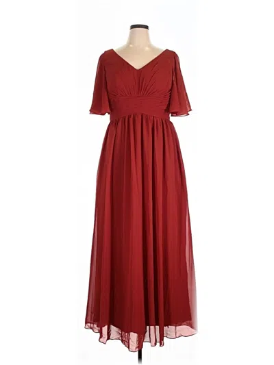Pre-owned Wear Your Love Casual Dress In Burgundy