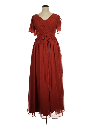 Pre-owned Wear Your Love Casual Dress In Burgundy