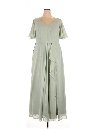 Pre-owned Wear Your Love Casual Dress In Green