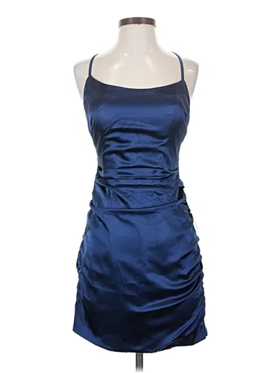 Pre-owned Wear Your Love Cocktail Dress In Blue