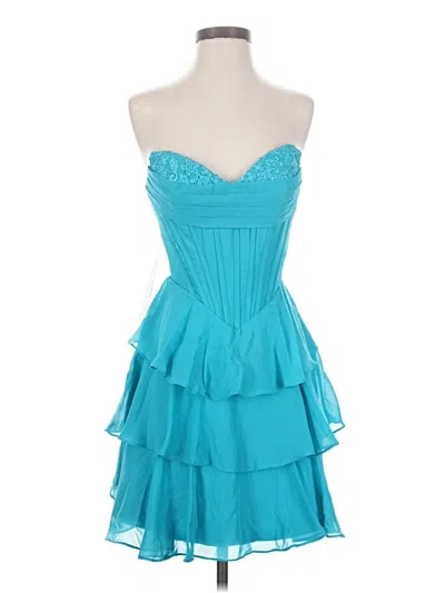 Pre-owned Wear Your Love Cocktail Dress In Blue