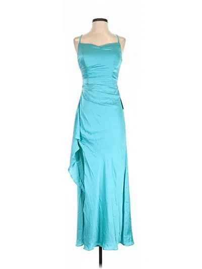 Pre-owned Wear Your Love Cocktail Dress In Blue