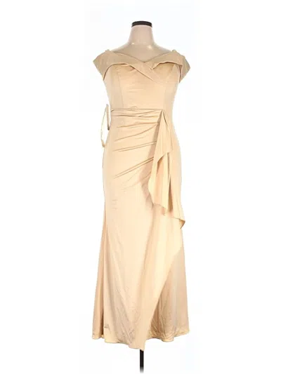 Pre-owned Wear Your Love Cocktail Dress In Brown