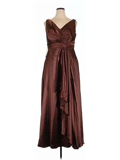 Pre-owned Wear Your Love Cocktail Dress In Brown