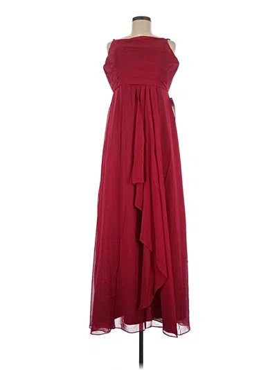 Pre-owned Wear Your Love Cocktail Dress In Burgundy