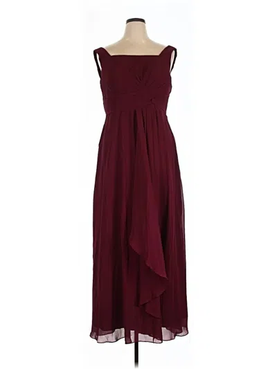 Pre-owned Wear Your Love Cocktail Dress In Burgundy