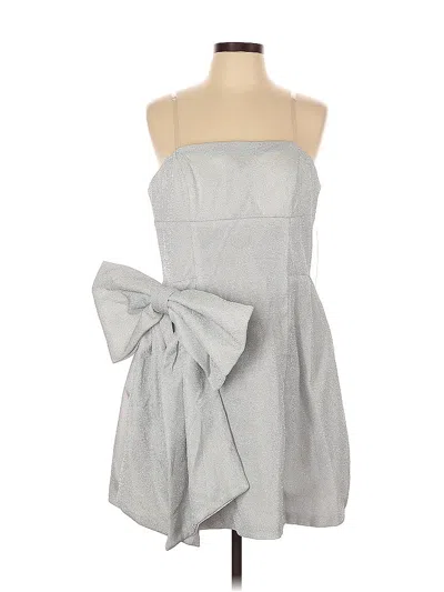 Pre-owned Wear Your Love Cocktail Dress In Gray
