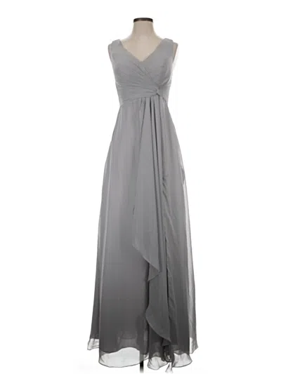 Pre-owned Wear Your Love Cocktail Dress In Gray