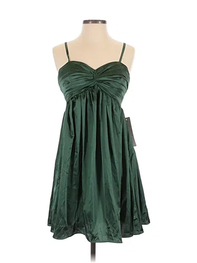 Pre-owned Wear Your Love Cocktail Dress In Green