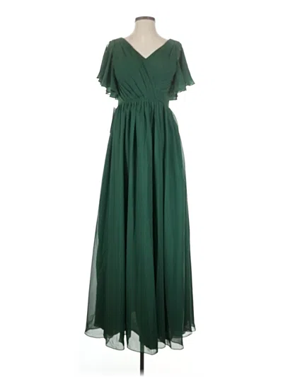 Pre-owned Wear Your Love Cocktail Dress In Green