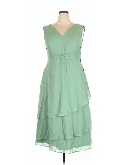 Pre-owned Wear Your Love Cocktail Dress In Green