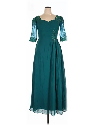 Pre-owned Wear Your Love Cocktail Dress In Green