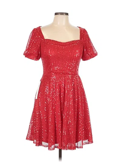 Pre-owned Wear Your Love Cocktail Dress In Red