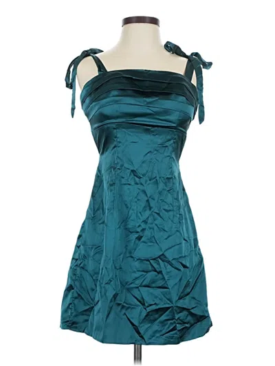 Pre-owned Wear Your Love Cocktail Dress In Teal
