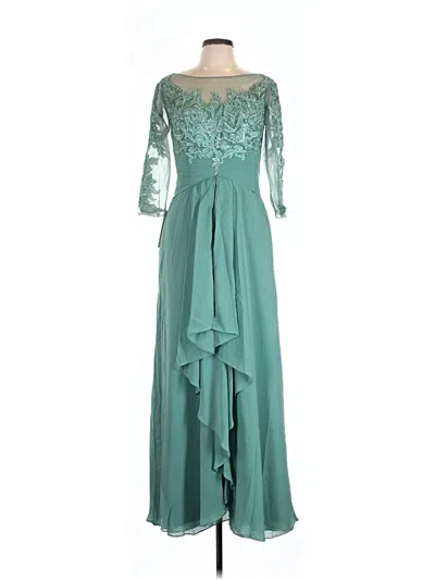 Pre-owned Wear Your Love Cocktail Dress In Teal