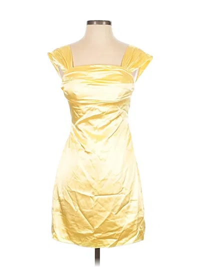 Pre-owned Wear Your Love Cocktail Dress In Yellow