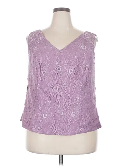 Wear Your Love Sleeveless Blouse In Purple