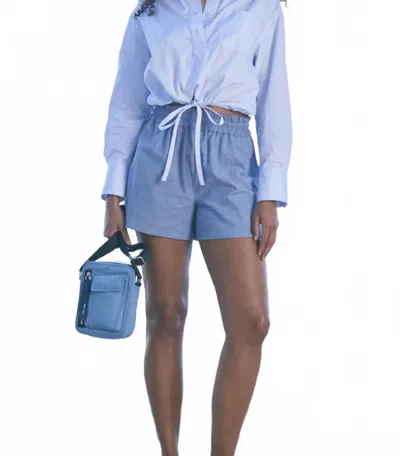 We-ar4 Amalfi Shorts In Light Denim In Blue