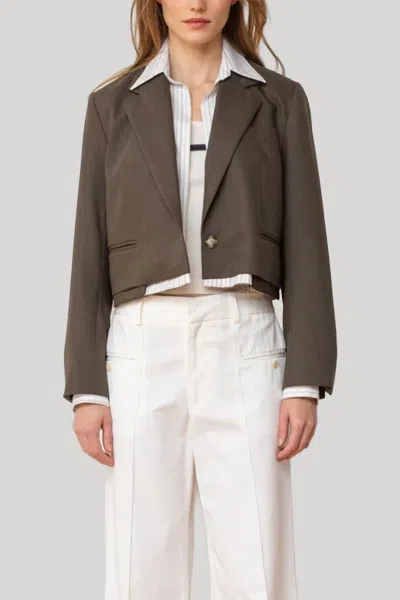 We-ar4 Bar Blazer In Army Green