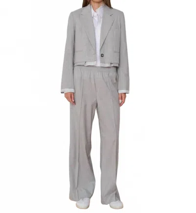 We-ar4 Bar Cropped Blazer In Cloud Grey In Multi