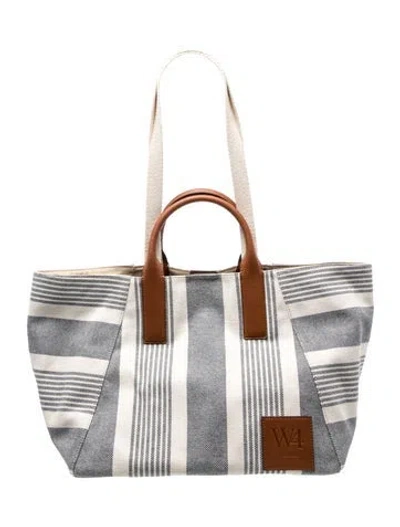 Pre-owned We-ar4 Canvas Tote In Multi