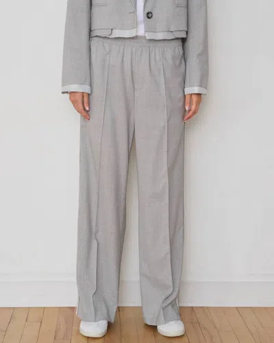 We-ar4 Chaplin Pintuck Trousers In Cloud Grey In Black