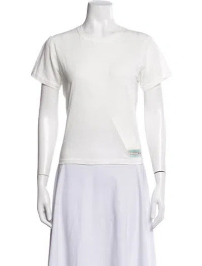 Pre-owned We-ar4 Crew Neck Short Sleeve T-shirt In White