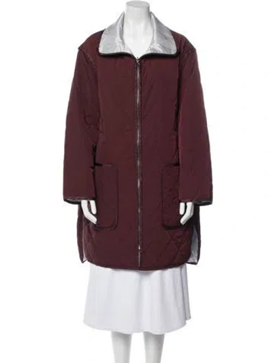 Pre-owned We-ar4 Jacket In Burgundy