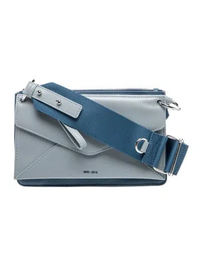 Pre-owned We-ar4 Leather Crossbody Bag In Blue