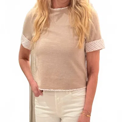 We-ar4 Marina Knit Tee In Light Pink In Brown