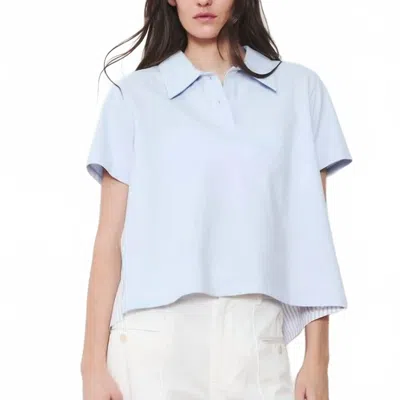 We-ar4 Media Polo In Pale Blue