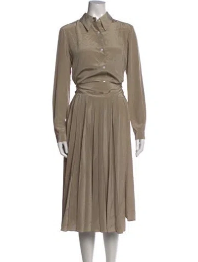 Pre-owned We-ar4 Midi Length Dress In Neutrals
