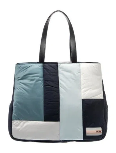 Pre-owned We-ar4 Nylon Tote In Blue