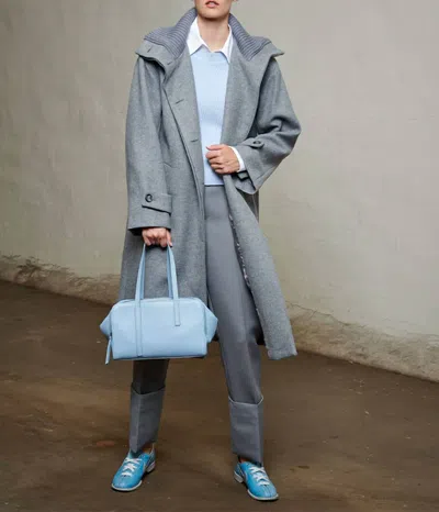 We-ar4 Perry Coat In Light Grey In Gray