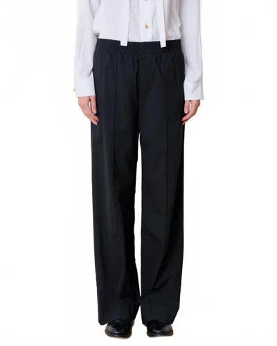 We-ar4 Prep Relaxed Trouser In Black Pinstripe