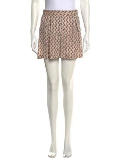 Pre-owned We-ar4 Printed Mini Shorts In Multi