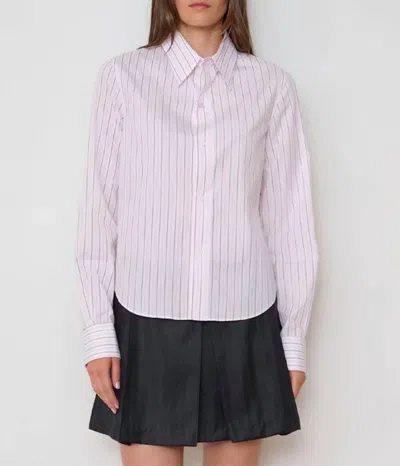 We-ar4 Rebel Shirt In Pink Stripes