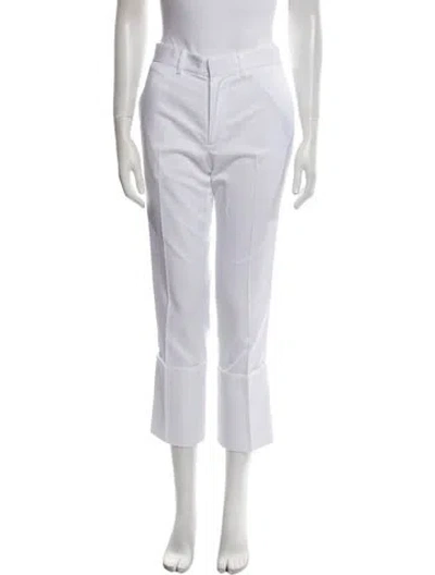 Pre-owned We-ar4 Straight Leg Pants W/ Tags In White