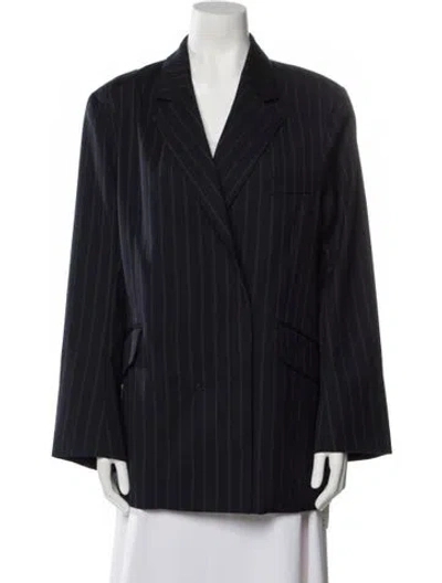 Pre-owned We-ar4 Striped Blazer In Blue