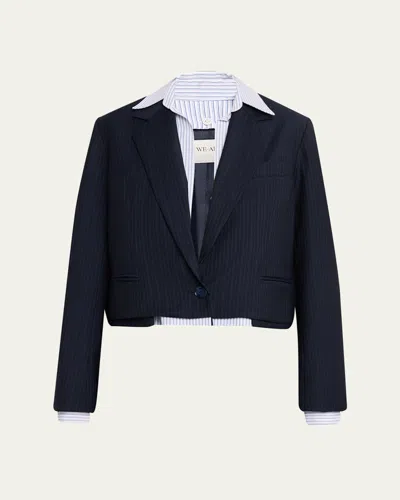 We-ar4 The Bar Layered Blazer In Blue