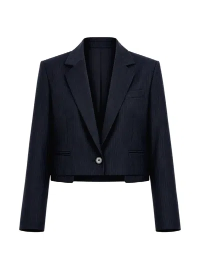 We-ar4 The Bar Pinstripe-pattern Jacket In Black