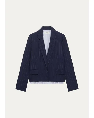We-ar4 The Hutton Single-breasted Blazer In Blue