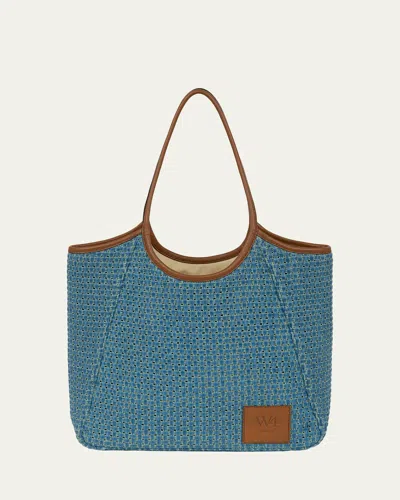 We-ar4 The Market Woven Tote Bag In Blue